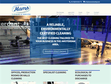 Tablet Screenshot of mamscleaning.com